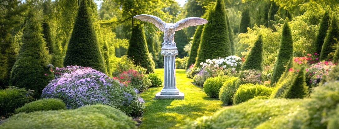 Imposante stenen dierenbeelden | adelaars, leeuwen en meer