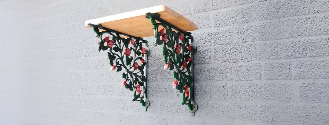 Klassieke hoekdrager | gietijzer en smeedijzer