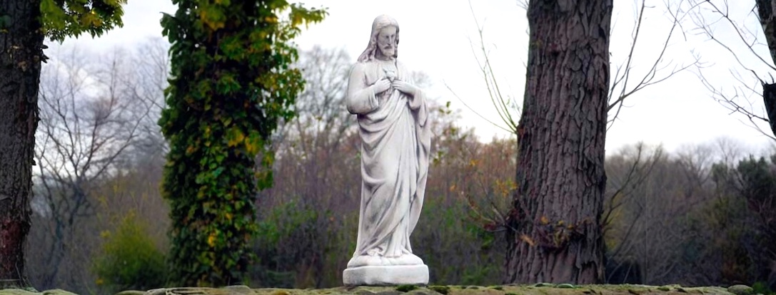 Statues religieuses de jardin | Jésus et Marie | extérieur