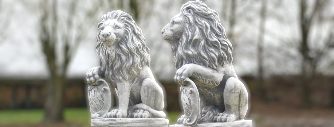 Stenen en betonnen tuinbeelden | klassieke dierenbeelden