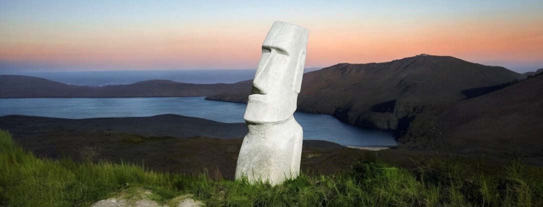 Moai Gartenstatuen | groß und klein | Stein