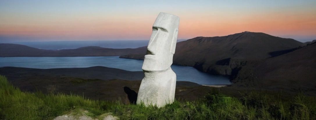 Moai tuinbeelden | groot en klein | steen