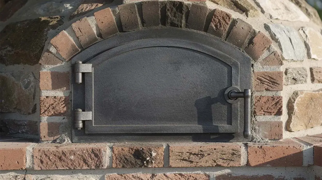 Schwere Türen und Fensterläden für Pizzaöfen