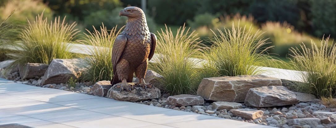 Adler-Gartenfiguren | Eindrucksvolle Gartenfiguren in großen und kleinen Größen