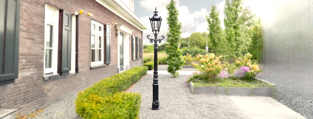 Lampadaires classiques en aluminium - Houseandgarden