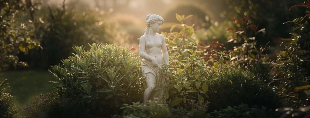 Vrouwenbeelden van steen, gietijzer en kunststof | klassieke tuin figuren