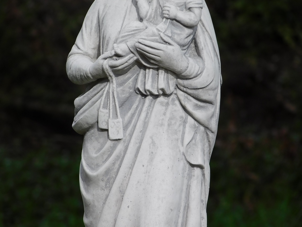 Prachtig Mariabeeld - kind, super mooi vol stenen beeld.
