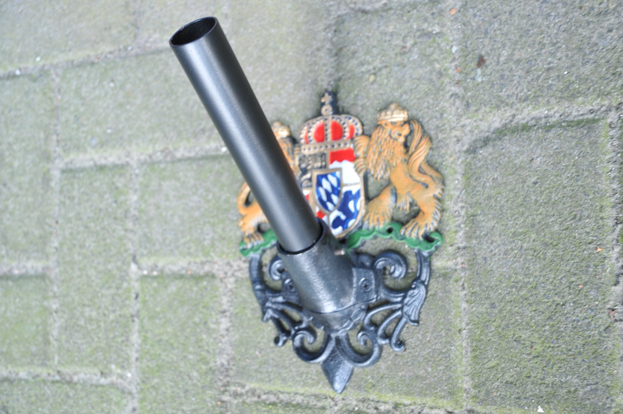 Metalen steunbeugel voor dakgoot met diameter van 130mm