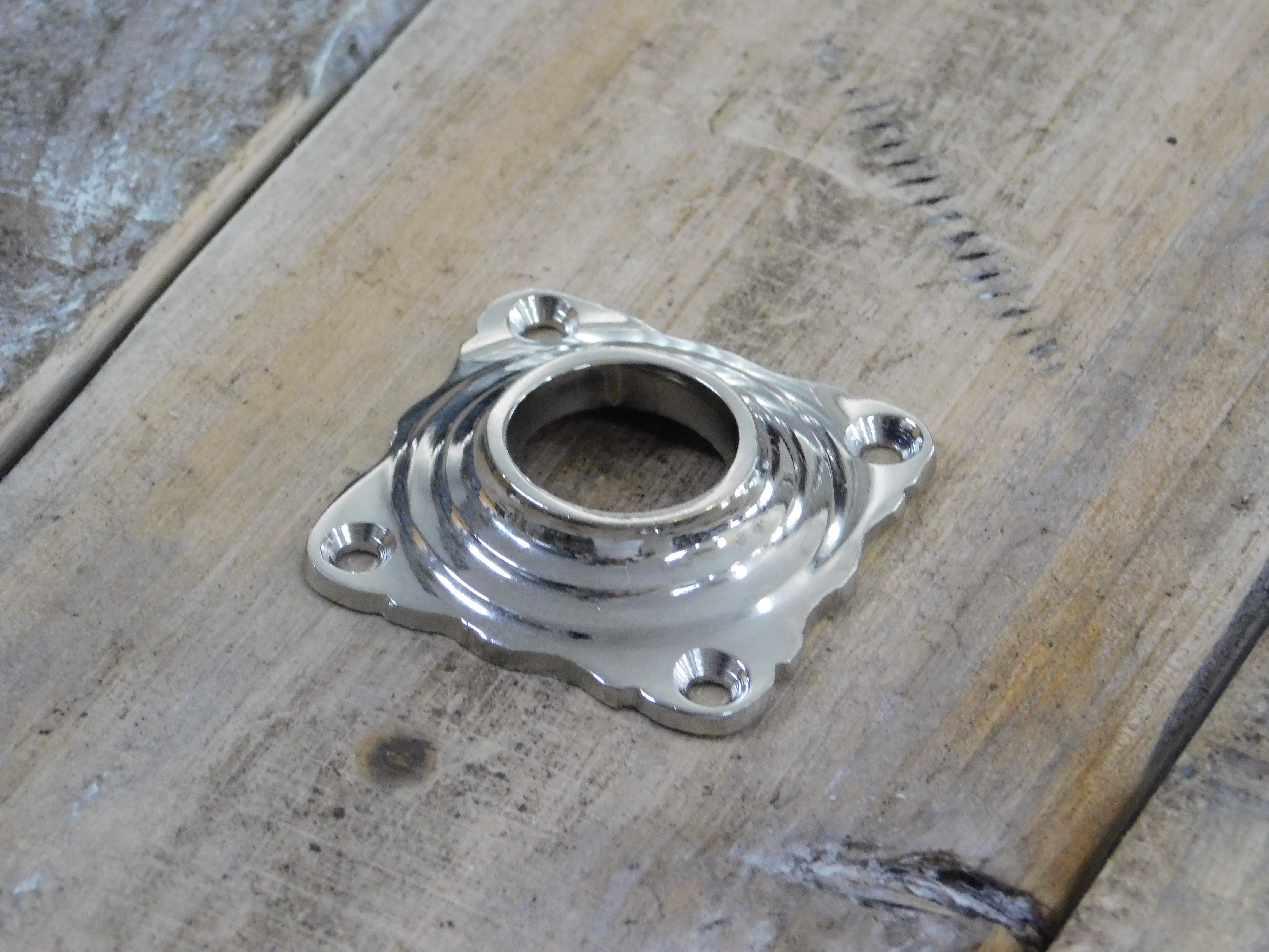 Rosette in Nickel glänzend, Tür-Rosetten Drückerrosetten Zimmertüren