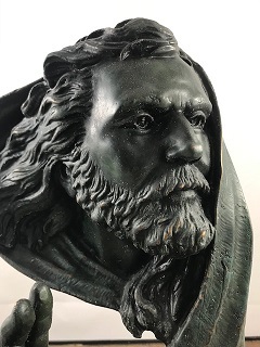 Een Modernist bronzen beeld van God, Green finish
