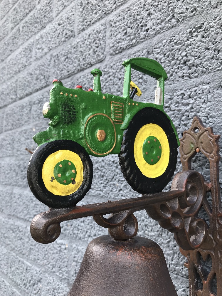 Deurbel 'traktor' - gietijzer