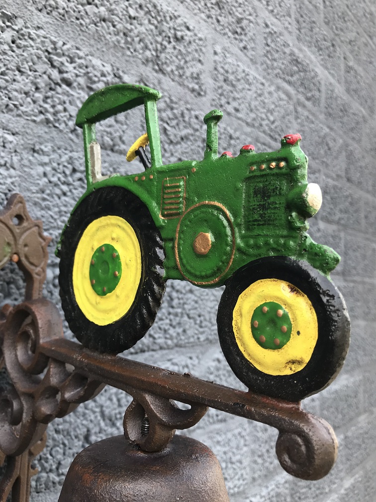 Deurbel 'traktor' - gietijzer