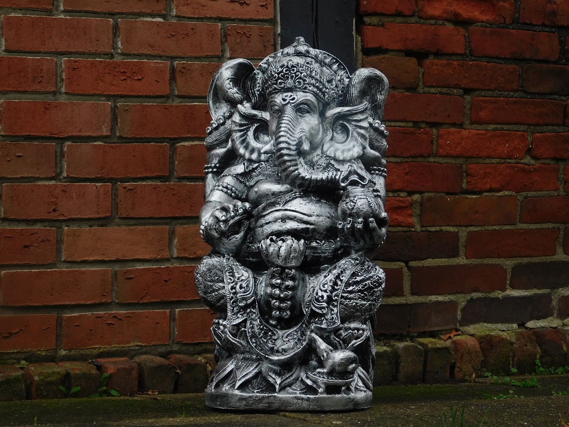 Tuinbeeld Ganesha, tuindecoratie Hindoeïsme, beeld