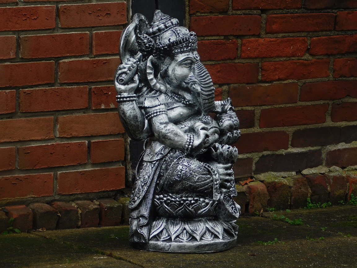 Gartenstatue Ganesha, Gartendekoration Hinduismus, Statue