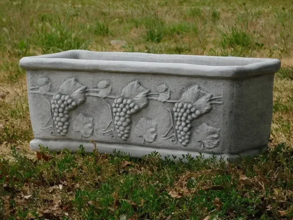 Blumenkasten Stein– rechteckiger Pflanzkasten