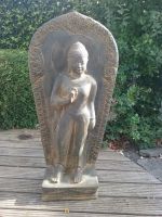 Buddha mit Wandteller, groß, Vollstein