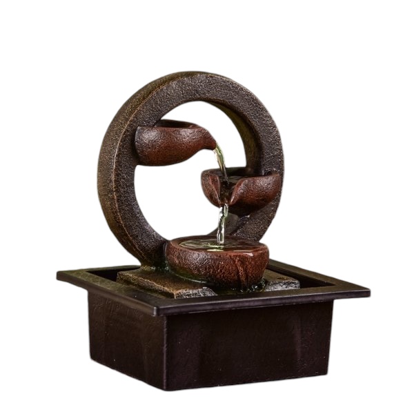 Arnusa fountain BK845 with LED lights garden fountain with decorative holder indoor fountain fountain for indoor and outdoor waterfall garden decoration