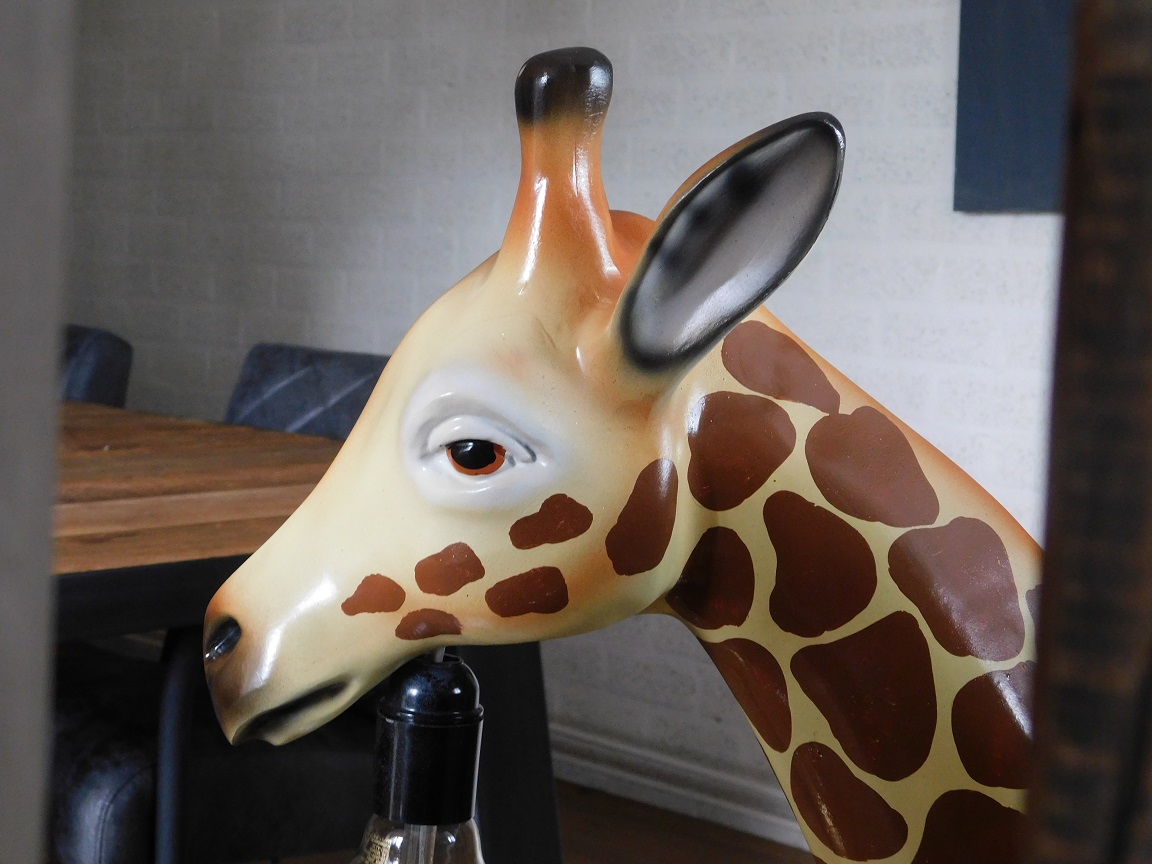 Bijzondere Giraffe lamp - 110cm - polystone