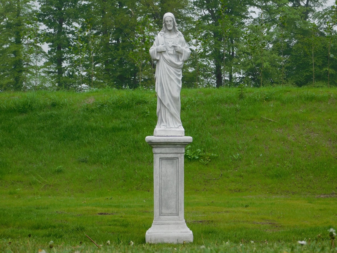 Jezus beeld ruim 1 meter, steen, groot tuinbeeld Jezus