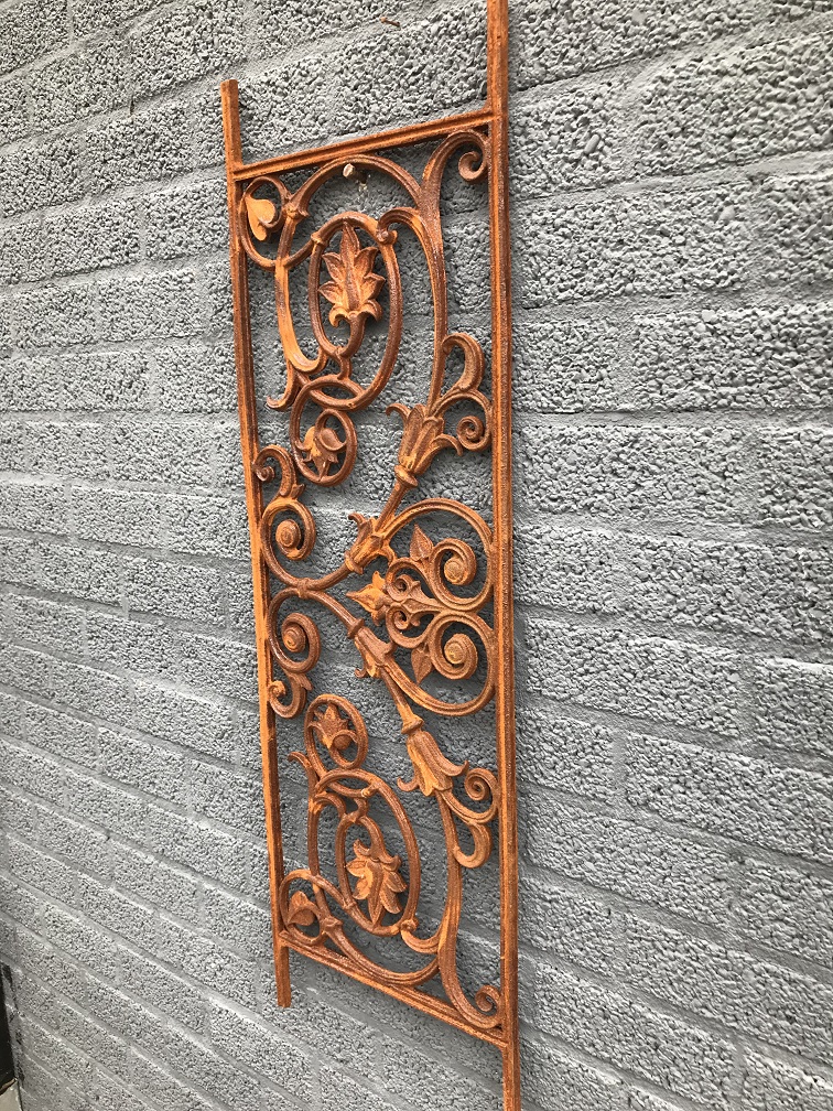 Balkon reling, raam rek, cast iron-rust
