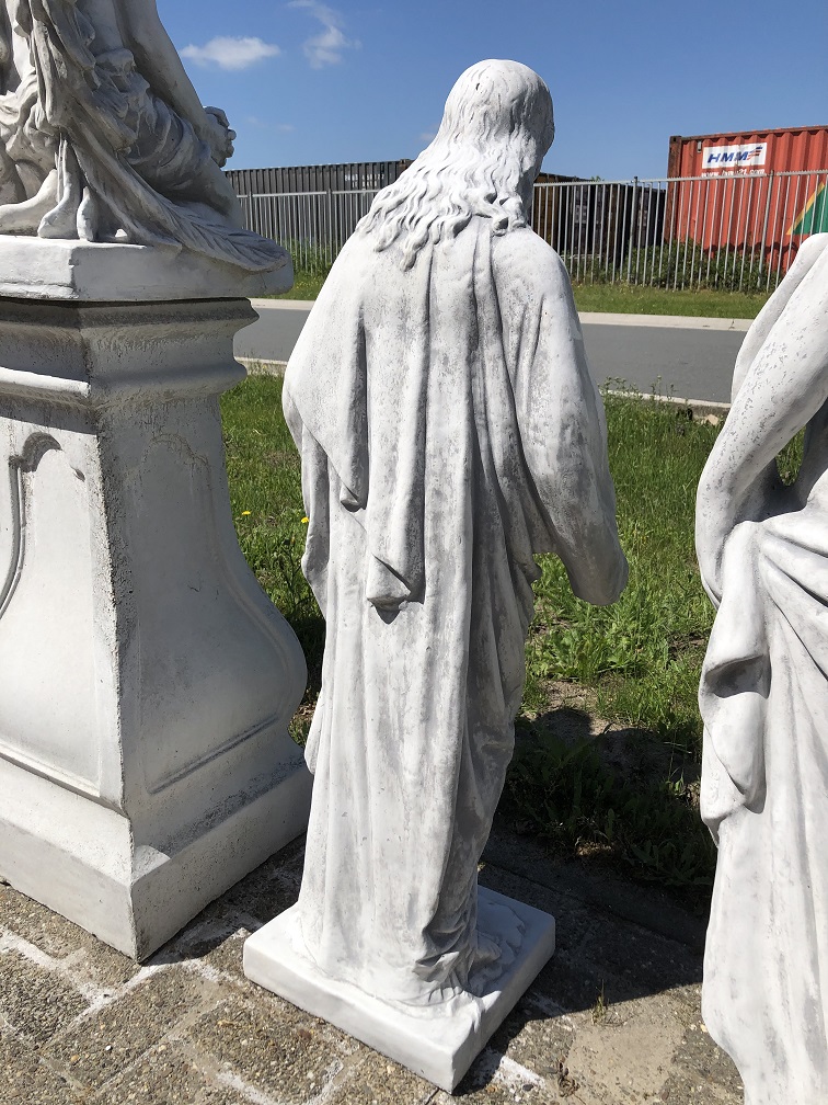 Jesus Herz-Jesu-Statue XXL, massiver Stein, schönes Aussehen!