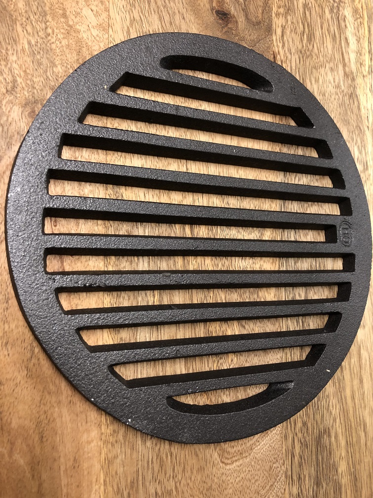 Couvercle De Drainage Rond Fonte Antique 20,3 Cm - Grille Aération Victorienne Avec Vis