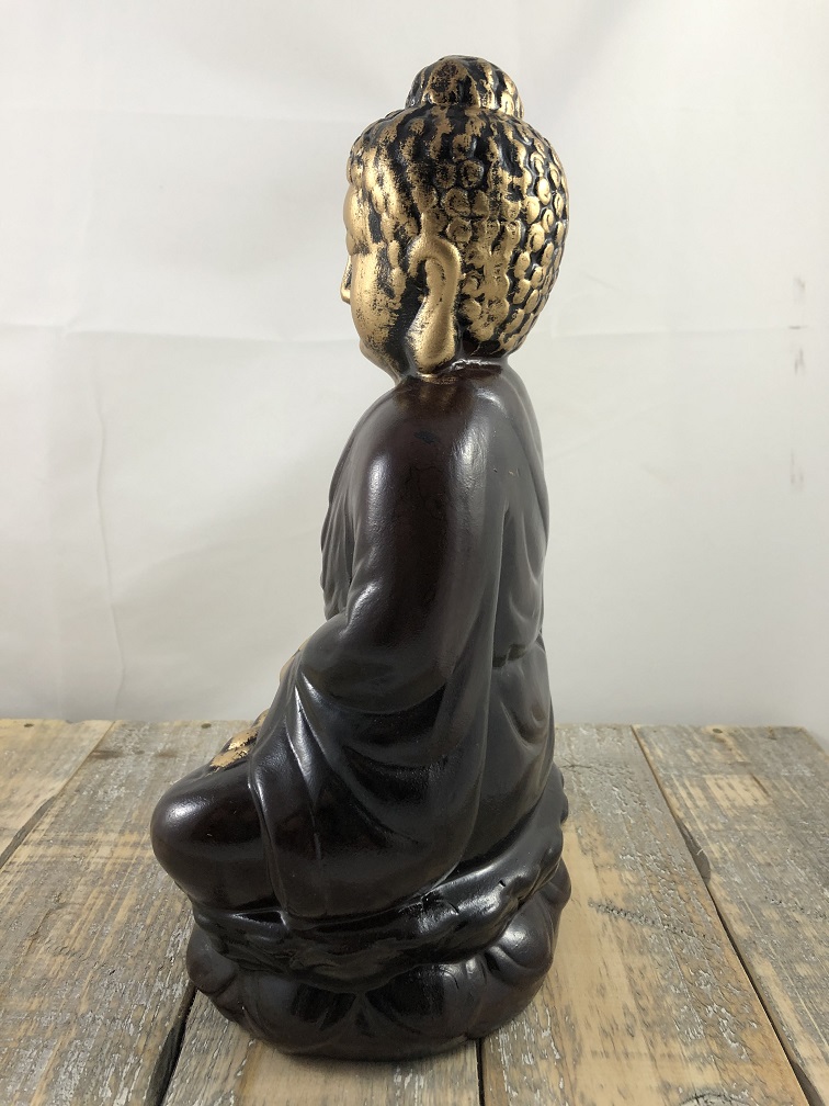 Buddha Bild Keramik sitzend Thai