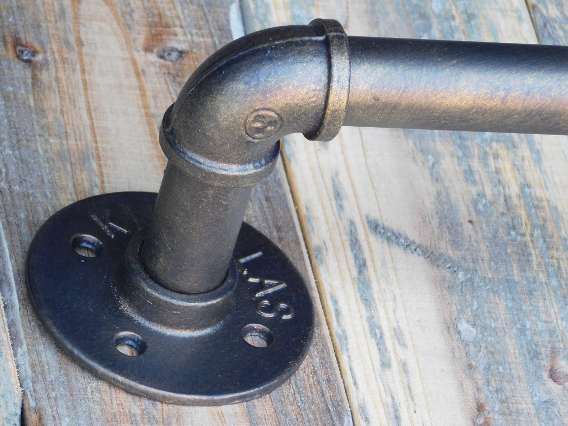 Industriële Toiletrolhouder - Antiek Messing - IJzer - - dé webshop voor