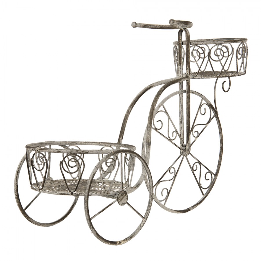 Eleganter Pflanzenhalter / Blumentopf als Fahrrad, klassische Gartendeko