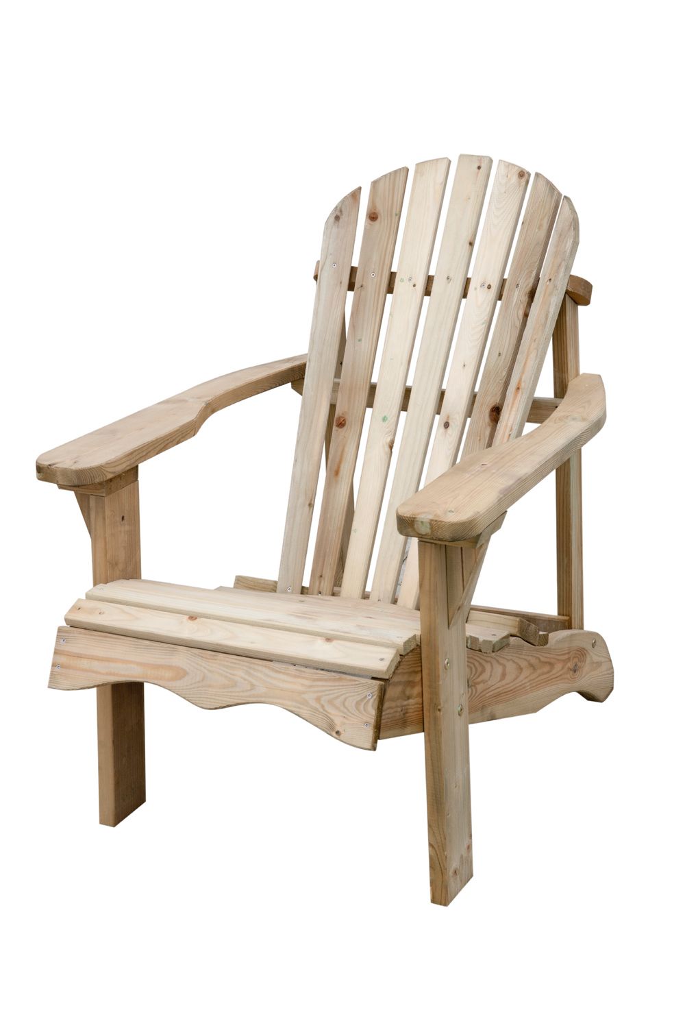 Mooie houte veranda stoel, geimpregneerd.