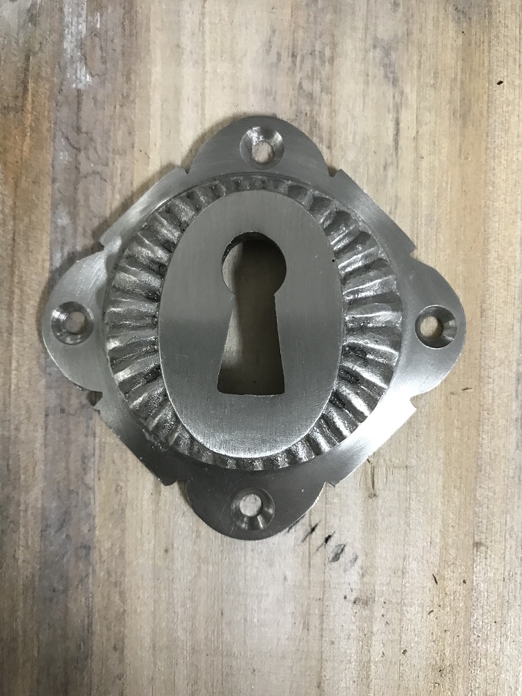 Schlossrosette BB - für Zimmertüren - Nickel matt