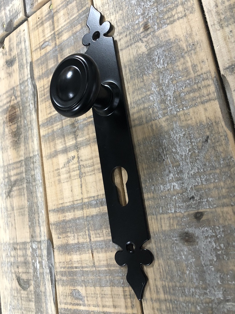 Poignée De Porte Intérieur Gedotec Lissabon – Fer Forgé Noir Antique, Modèle PZ
