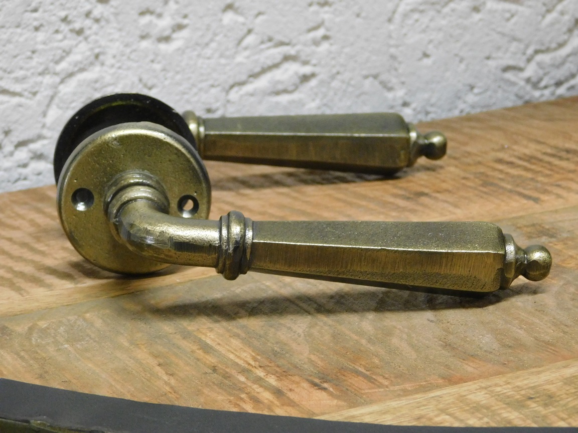 Set deurbeslag - antique messing finish - PZ - houseandgarden.shop - dé ...