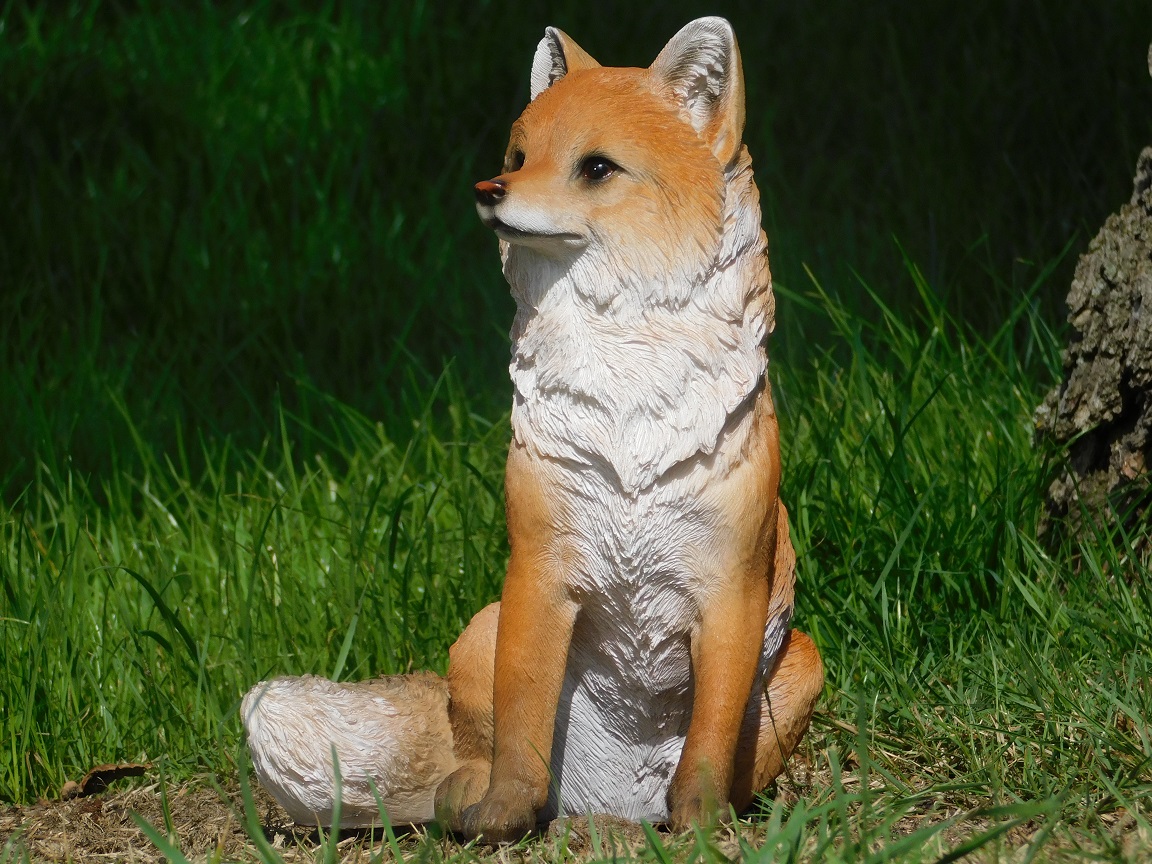 Pssopp Kuh-Gartenstatue Aus Kunstharz – 22 X 17 Cm, Realistisches Tier-Deko Für Garten, Terrasse Oder Wohnung