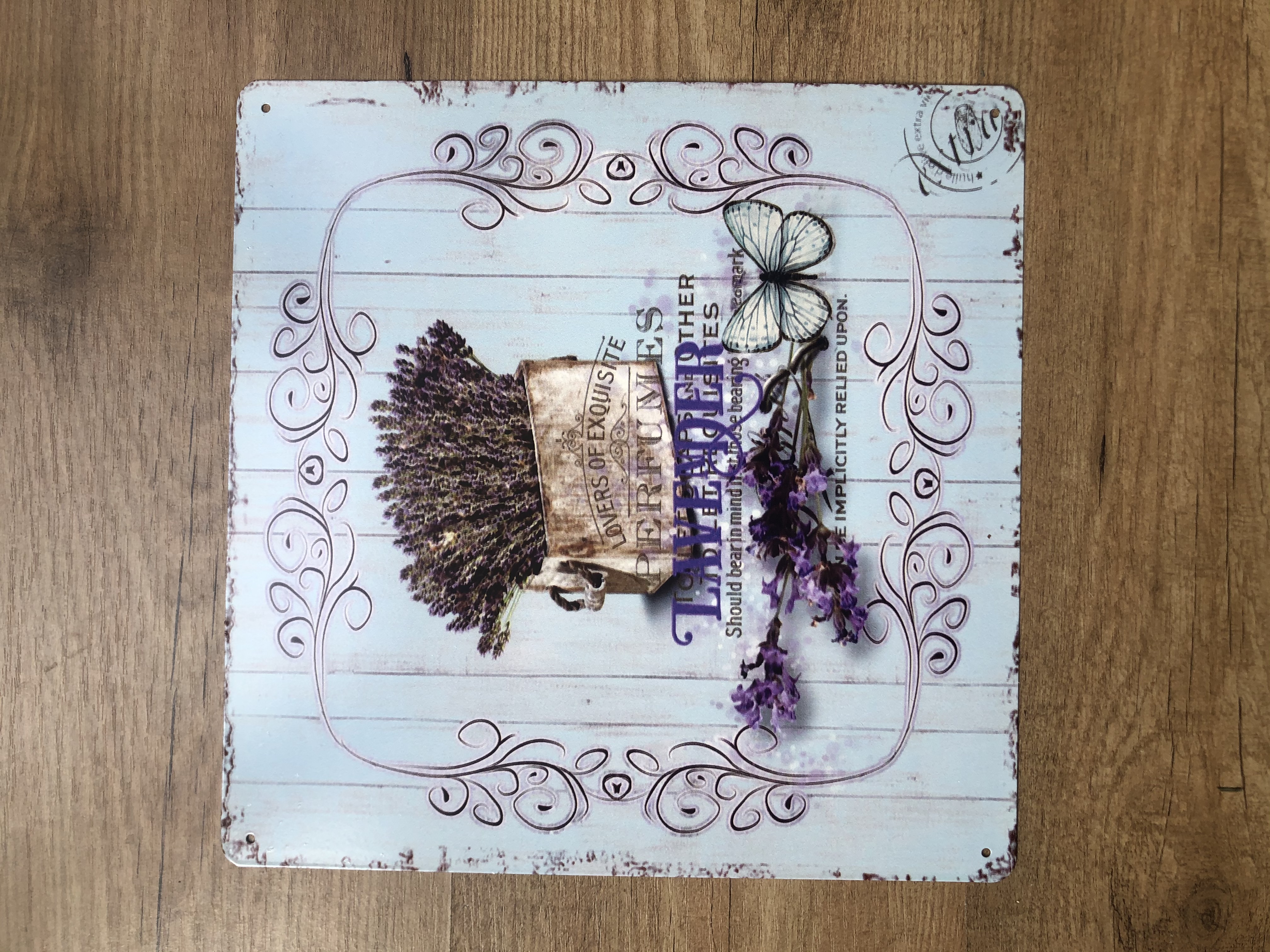 Wandbord 'Lavender' - metaal