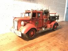 Metall modell eines Feuerwehr Auto, Vintage Wagen 