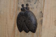 Coccinelle en fonte - noir/marron - décoration murale
