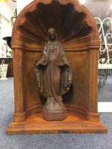 Maria im Gebet Kapelle - Marienkapelle - Stein - 70 cm - Oxid