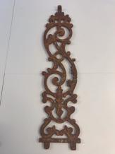 Zwaar massief gietijzeren balkon-element-rust, trapstijl