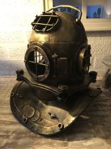 Maritimer Taucherhelm XL in Messingoptik, Exklusive
