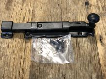 Schuifslot-grendel Coria-150, zwart staal