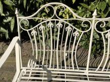 Banc de jardin pittoresque, fer forgé, balançoire de jardin/balançoire de porche