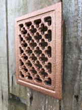 Grille de ventilation, antique, en fonte, grille rectangulaire, cheminée