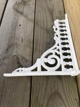 1 pendentif antique et élégant, en fonte - vieux blanc - rouille