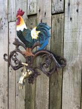 Hahn – Wasserschlauchhalter aus Gusseisen – Wasserhahn aus Messing