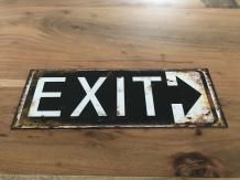 Hübsches Metallschild-Wandschild mit: EXIT