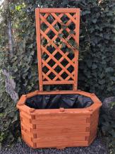 Pflanzgefäß mit Pergola, Holz, Blumenkasten aus Holz