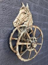 Pferd - Schlauchhalter aus Gusseisen - rund