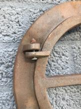 Rundes Klappfenster aus Gusseisen, Stallfenster