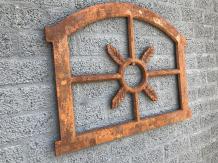 Gusseisernes Garagen-Fenster, Eisenfenster für Gartenmauer, groß